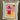 Mini Framed Cat Art Refrigerator Magnet: Strawberry Cat